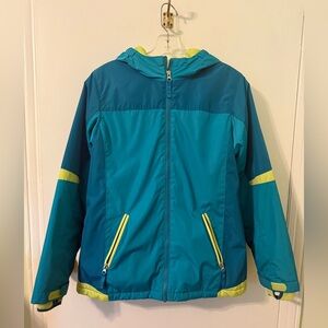 Lands End Kids Blue and Green Jacket XL 16